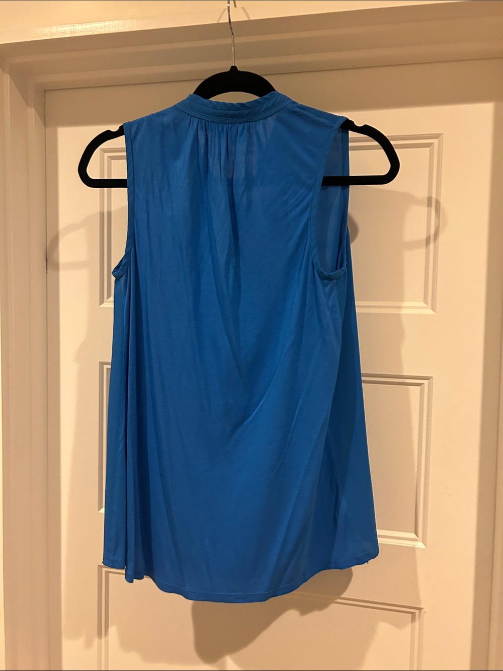 LOFT Vibrant Blue Sleeveless Tie-Neck Camisole - Picture 3 of 3